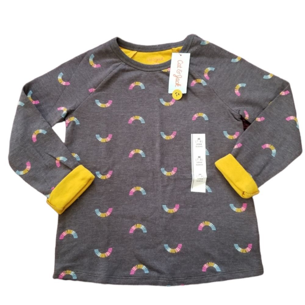 Cat & Jack Long Sleeve Rainbow Shirt